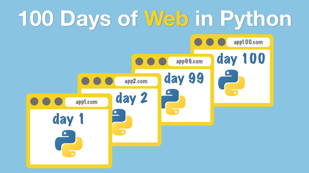Course: #100DaysOfWeb in Python