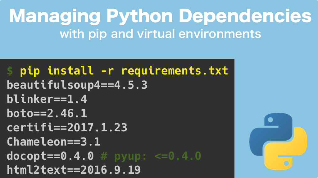 Course: Managing Python Dependencies